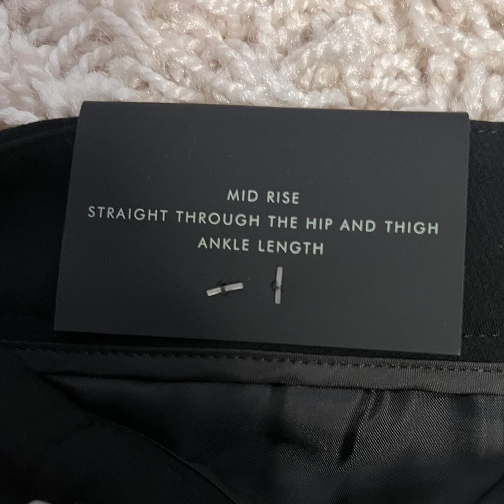 NWT $98 Banana Republic Avery pants Mid rise ankle 0P similar to sz 6 black - Picture 6 of 9